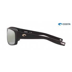Costa Tico Sunglasses Matte Black frame Grey Silver lens