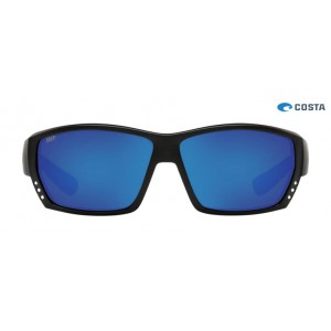 Costa Tuna Alley Sunglasses Matte Black frame Blue lens