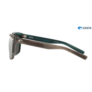 Costa Aransas Sunglasses Matte Storm Gray frame Gray Silver lens
