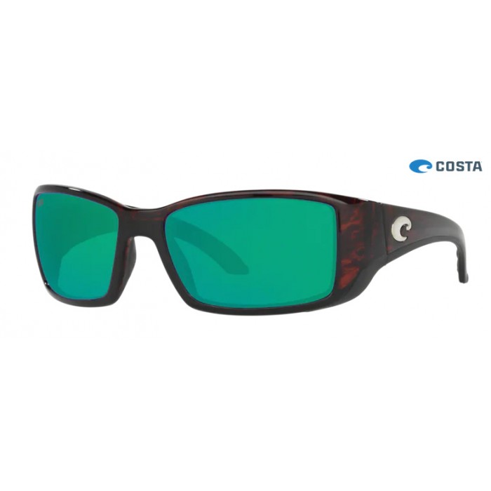 Costa Blackfin Sunglasses Tortoise frame Green lens
