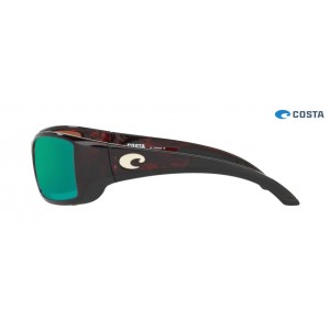Costa Blackfin Sunglasses Tortoise frame Green lens