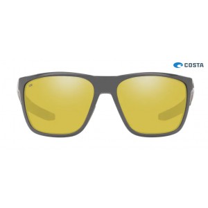 Costa Ferg Sunglasses Matte Gray frame Sunrise Silver lens