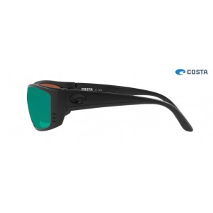 Costa Fisch Sunglasses Blackout frame Green lens