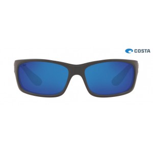 Costa Jose Sunglasses Matte Gray frame Blue lens