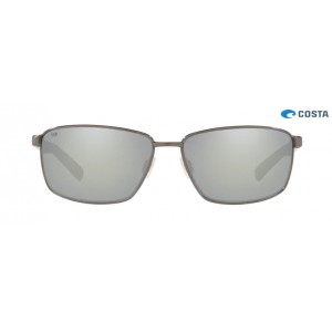 Costa Ponce Sunglasses Brushed Gunmetal frame Gray Silver lens