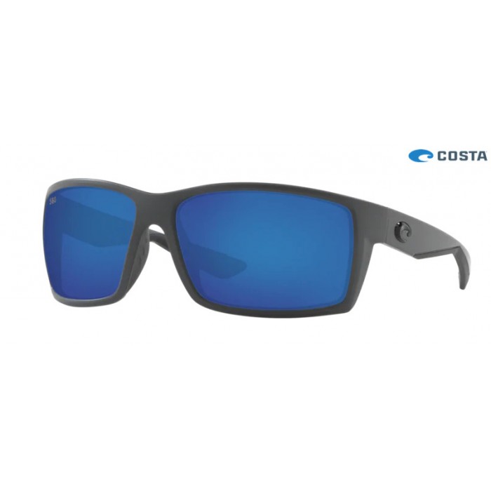 Costa Reefton Sunglasses Matte Gray frame Blue lens