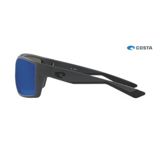 Costa Reefton Sunglasses Matte Gray frame Blue lens