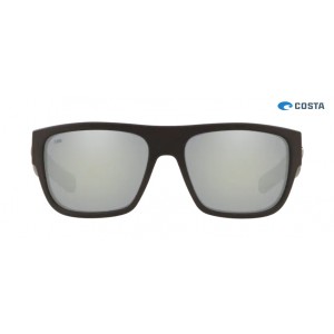 Costa Sampan Sunglasses Matte Black frame Grey Silver lens