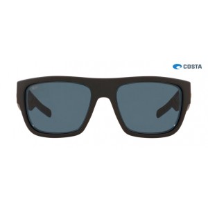 Costa Sampan Sunglasses Matte Black Ultra frame Grey lens