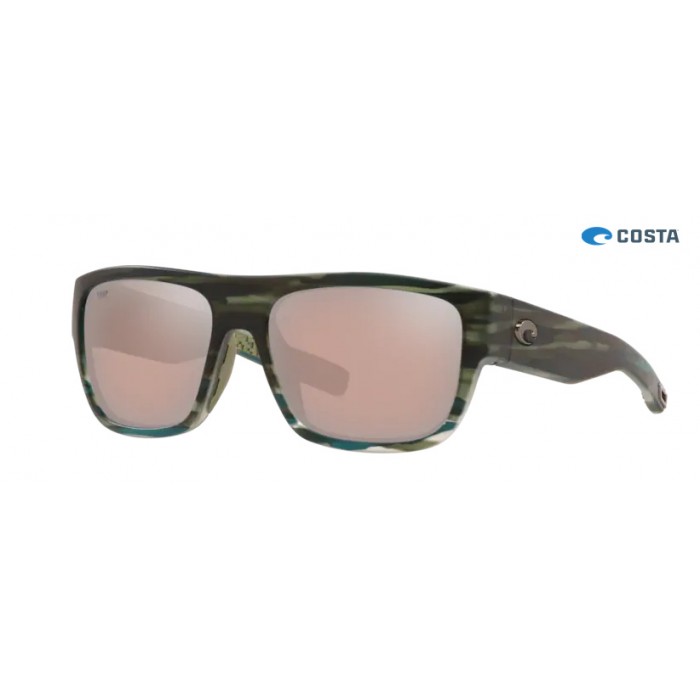 Costa Sampan Sunglasses Matte Reef frame Copper Silver lens