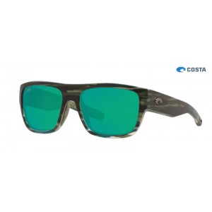 Costa Sampan Sunglasses Matte Reef frame Green lens