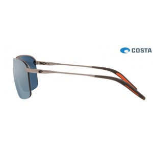 Costa Skimmer Sunglasses Matte Silver frame Gray Silver lens