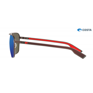 Costa Wader Sunglasses Shiny Dark Gunmetal frame Blue lens