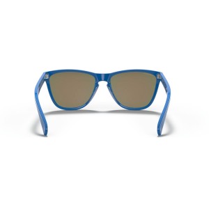 Oakley Frogskins Frogskins 35Th Anniversary Low Bridge Fit Sunglasses Primary Blue Frame Prizm Ruby Lens