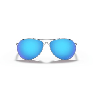Oakley Feedback Sunglasses Gray Frame Prizm Sapphire Polarized Lens