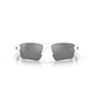 Oakley Flak 2.0 Xl Sunglasses Polished White Frame Light Prizm Black Polarized Lens