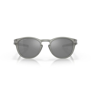 Oakley Latch Low Bridge Fit High Resolution Collection Sunglasses Matte Grey Ink Frame Prizm Black Lens