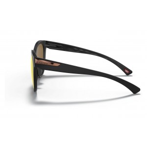 Oakley Low Key Sunglasses Matte Black Frame Prizm Rose Gold Polarized Lens