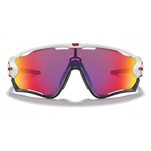 Oakley Jawbreaker Sunglasses Polished White Frame Prizm Road Lens