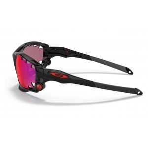 Oakley Racing Jacket Sunglasses Polished Black Frame Prizm Road Lens