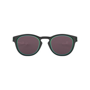 Oakley Latch Low Bridge Fit Borderline Sunglasses Matte Black Frame Prizm Grey Lens