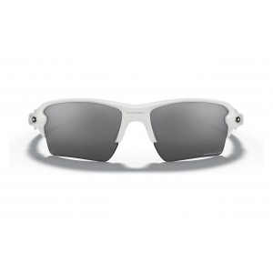 Oakley Flak 2.0 Xl Sunglasses Polished White Frame Prizm Black Polarized Lens