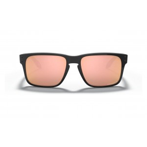 Oakley Holbrook Xs Youth Fit Sunglasses Polished Black Frame Prizm Rose Gold Polarized Lens