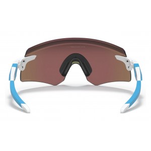 Oakley Encoder Sunglasses Polished White Frame Prizm Sapphire Lens