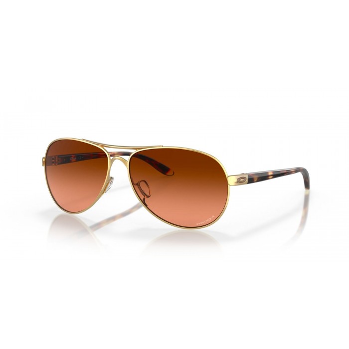 Oakley Feedback Sunglasses Gold Frame Prizm Brown Gradient Polarized Lens