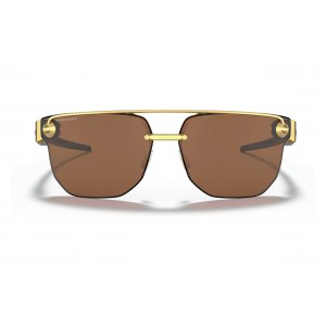Oakley Chrystl Sunglasses Satin Gold Frame Prizm Tungsten Lens