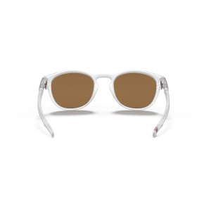 Oakley Latch Low Bridge Fit Sunglasses Matte Clear Frame Prizm Rose Gold Polarized Lens