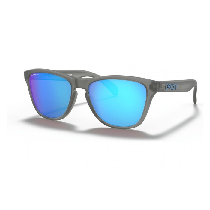 Oakley Frogskins Xs Youth Fit Sunglasses Matte Grey Ink Frame Prizm Sapphire Lens