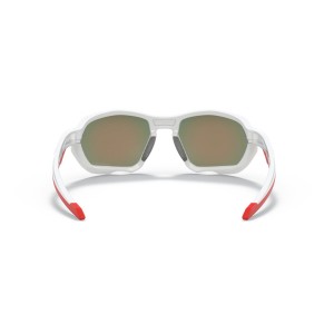 Oakley Plazma Low Bridge Fit Sunglasses White Frame Prizm Ruby Lens