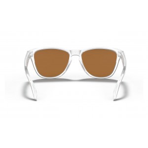 Oakley Frogskins Xs Youth Fit Sunglasses Polished Clear Frame Prizm Violet Lens