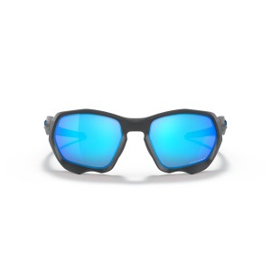 Oakley Plazma Low Bridge Fit Sunglasses Black Frame Prizm Sapphire Lens