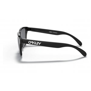 Oakley Frogskins Xs Youth Fit Sunglasses Polished Black Frame Grey Lens