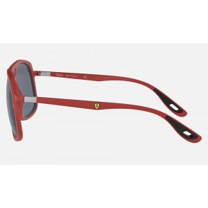Ray Ban RB4308 Scuderia Ferrari Collection Sunglasses Grey Classic Red