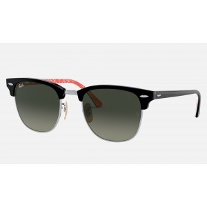 Ray Ban Clubmaster @Collection RB3016 Sunglasses Gradient + Black Frame Grey Gradient Lens