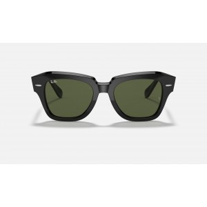 Ray Ban State Street RB2186 Sunglasses Green Classic G-15 Black