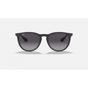 Ray Ban Erika Classic RB4171 Sunglasses Gradient + Black Frame Grey Gradient Lens