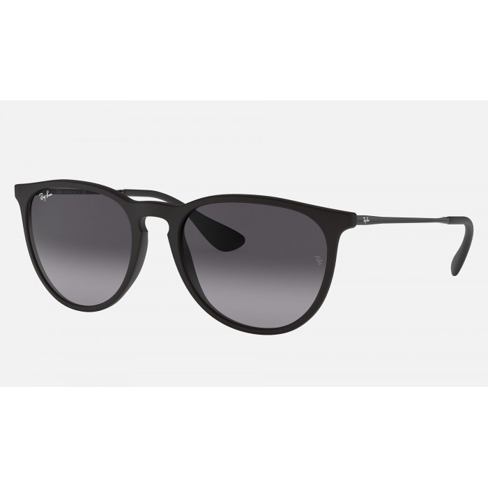 Ray Ban Erika Classic RB4171 Sunglasses Gradient + Black Frame Grey Gradient Lens