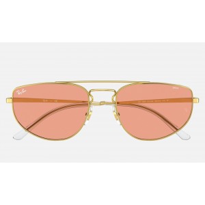 Ray Ban RB3668 Sunglasses Red Photochromic Shiny Gold