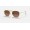 Ray Ban Round Hexagonal Flat Lenses RB3548 Sunglasses Gradient + Gold Frame Brown Gradient Lens