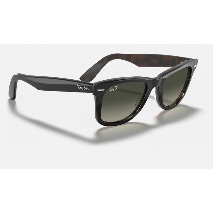 Ray Ban Wayfarer Color Mix RB2140 Sunglasses Grey Gradient Grey
