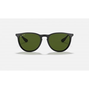 Ray Ban Erika Classic RB4171 Sunglasses Polarized Classic G-15 + Black Frame Green Classic G-15 Lens