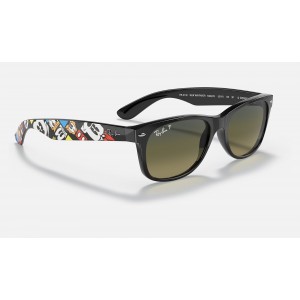 Ray Ban RB2132 Ltd Ray-Ban X Disney Sunglasses Polarized Gradient + Black Frame Grey Lens