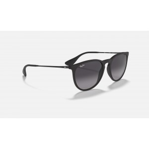 Ray Ban Erika Classic Low Bridge Fit RB4171 Sunglasses Gradient + Black Frame Grey Gradient Lens