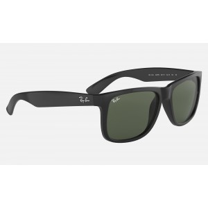 Ray Ban Justin Classic RB4165 Sunglasses Polarized Classic + Black Frame Green Classic Lens
