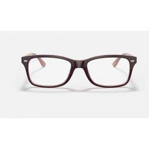 Ray Ban The Timeless RB5228 Sunglasses Demo Lens + Transparent Brown Frame Clear Lens