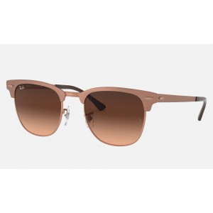 Ray Ban Clubmaster Metal Collection RB3716 Sunglasses Brown Gradient Bronze-Copper